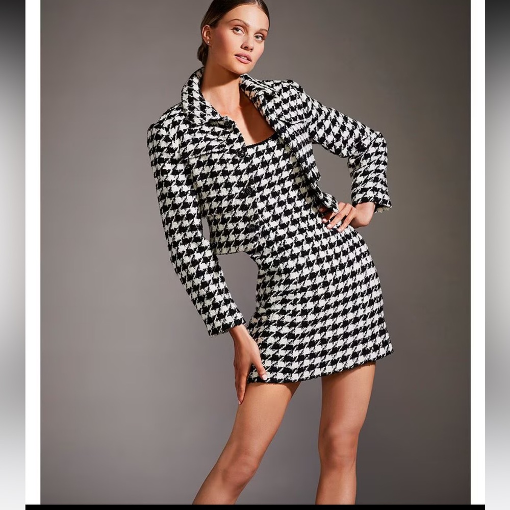 ANTONIO MELANI Black and White Mini Dress - Picture 2 of 6
